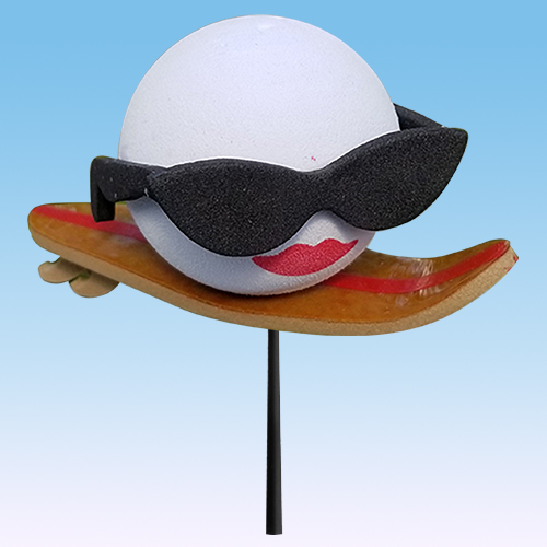 Coolballs Cool Wahini Surfer Gal Antenna Topper / Desktop Bobble Buddy